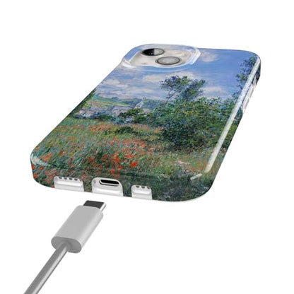 Casely iPhone 15 Plus Case | Monet's View | The Met Museum | Compatible with MagSafe | Classic Ultra Slim Design - color: Monet's View | The Met Museum