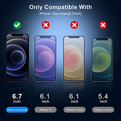 UniqueMe 2+2 Pack for iPhone 12 Pro Max Privacy Screen Protector