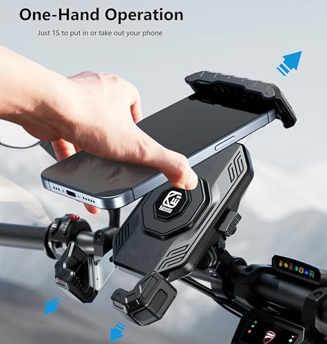 Kewig Motorccyle Phone Mount with Vibration Dampener