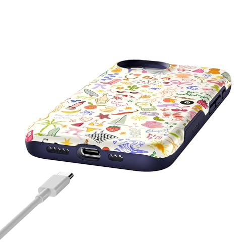 Casely iPhone 16e Case | All The Fun Things | Fun on Weekdays | Bold Protective Design | Compatible with MagSafe - color: All the Fun Things | Fun on Weekdays