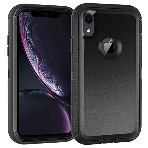 Co-Goldguard Case for iPhone XR Case 3-Layer Heavy Duty Bumper Cover Military Grade Drop Protection Shockproof Phone Case for iPhone XR 6.1 Black - color: Black01