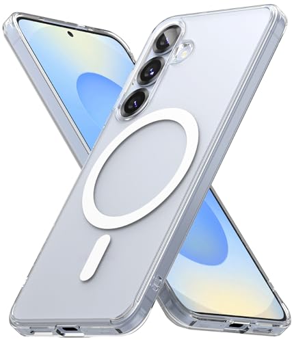 Ringke for Samsung Galaxy S25 Case [Fusion Magnetic Matte Clear] | Compatible with MagSafe, Oil & Dirt Resistant, Anti-Fingerprint Technology Prevents Oily Smudges, Feels Velvety Soft - size: Galaxy S25