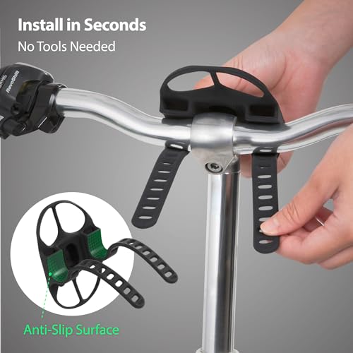 Bone Bike Tie 4 Pro Max, Bike Phone Mount for Stem & T/U-Shaped Handlebars - color: Black