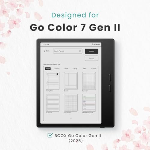 BELLEMOND Kent Paper Screen Protector for Onyx Boox Go Color Gen 2 7"