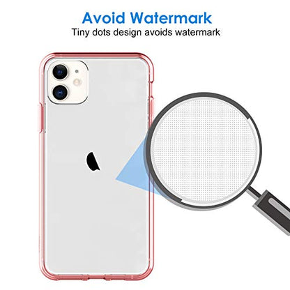 JETech Case for iPhone 11 6.1-Inch, Non-Yellowing Shockproof Phone Bumper Cover, Anti-Scratch Clear Back (Rose Gold) - color: Rose Gold