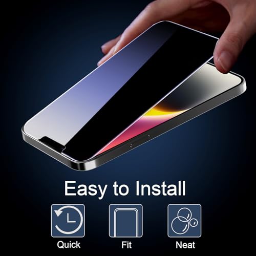 1 Pack for iPhone 14 Plus Privacy Screen Protector, Anti Spy Private Tempered Glass Film, 9H Hardness, Case Friendly - size: iPhone 14 Plus 6.7 Inch