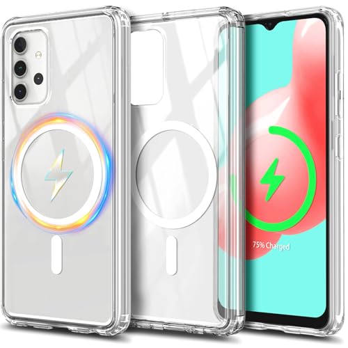 YZB for Galaxy A53 5G Phone Case, MagSafe Compatible, Crystal Clear | Compatible with Samsung Galaxy A53 5G, Magnetic Design, Yellowing Resistant, Scratch-Resistant Back - color: Crystal Clear, size: Galaxy A53 5G