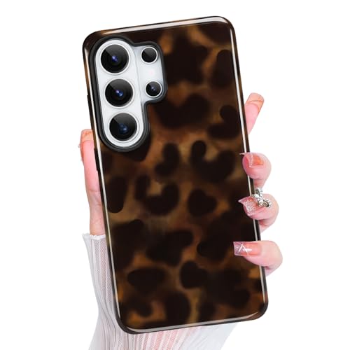Magnetic for Samsung Galaxy S26 Ultra Case Cute Aesthetic, Amber Leopard | Dual Layers Protection Design, Compatible with Magsafe, Sturdy Shockproof Protective Phone Cover - color: Amber Leopard, size: for Samsung Galaxy S26 Ultra