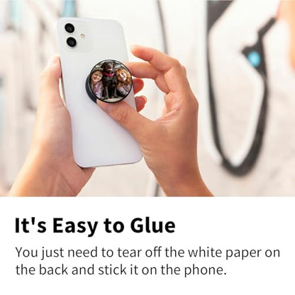 [2 Pack] Cell Phone Grip with Expanding Kickstand, Customized - color: Customized