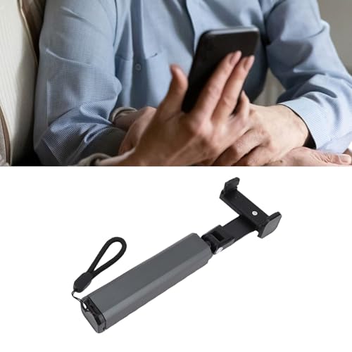 Yunseity Phone Holder, Foldable 360° Adjustable Clamp Clip Mount Cell Phone Stand for Desk Pole Table, Pipe, Pen, Treadmill, Pole Mounted Desk Stand for Table Bedside (Dark Gray) - color: Dark Gray