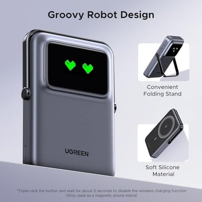 UGREEN Uno 10000mAh Magnetic Power Bank PD 20W Qi 7.5W for iPhone