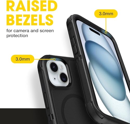 OtterBox iPhone 17e & iPhone 16e (Only) - Defender Series MagSafe Case - Black - Built-in Magnets - Screenless - Rugged & Durable - with Port Protection - Holster Clip Included - Non-Retail Packaging - color: Black, style: MagSafe