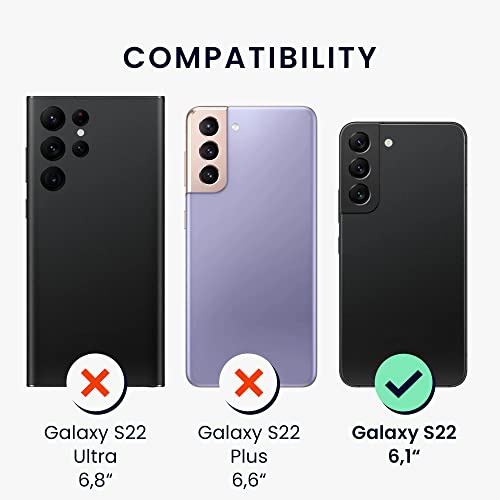 kwmobile Case Compatible with Samsung Galaxy S22 Case - Slim TPU Silicone Phone Cover - Soft Touch Finish - Gray Green - color: gray green, size: Galaxy S22