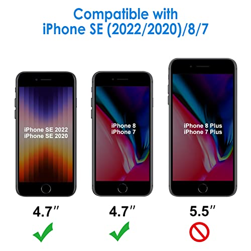 JETech Privacy Screen Protector for iPhone SE 3/2, iPhone 8/7, 2-Pack - size: iPhone SE 3/2_iPhone 8/7