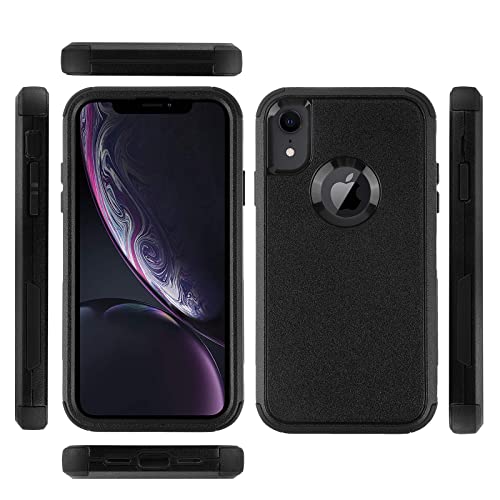 Co-Goldguard Case for iPhone XR, [3-Layer][Shockproof] [Dropproof] for iPhone XR Phone Case, Heavy Duty Protection Case for iPhone XR, 6.1 inch (Black) - color: Black