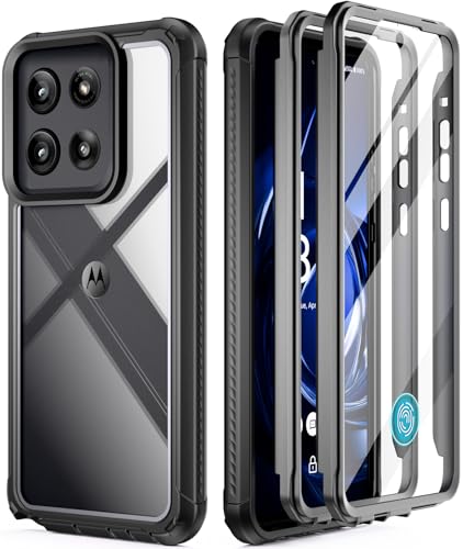 Poetic Guardian Case for Motorola Moto G Stylus 5G 2026 [Screen Protector Works with Fingerprint ID] [20 FT Mil-Grade Drop Tested], Full-Body Hybrid Shockproof Bumper Cover, Black/Clear - color: Black, size: Moto G Stylus 5G 2026