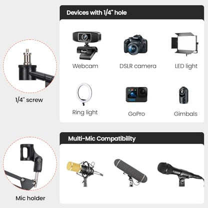 TARION Modular Light and Microphone Boom Arm Titanrig Arm Y - size: Arm Y (Light / Mic)