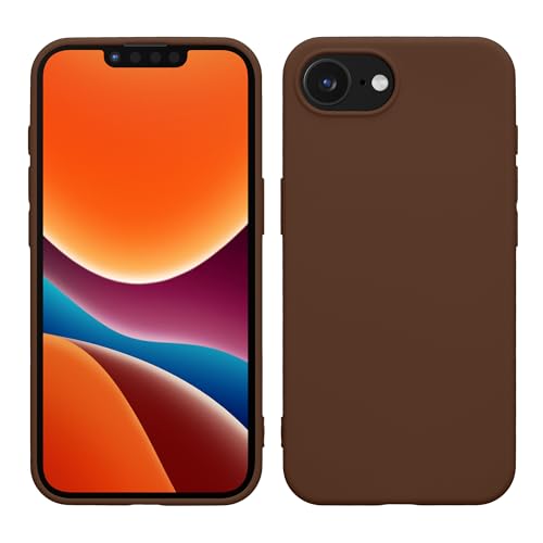 kwmobile Case Compatible with Apple iPhone 17e / iPhone 16e Case - Soft Slim Protective TPU Silicone Cover - Chocolate - color: Chocolate