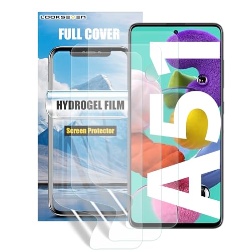LOOKSEVEN 3 Pack Hydrogel Film For Samsung Galaxy A51 5G 6.5 inch - size: Galaxy A51 5G (6.5 inch)