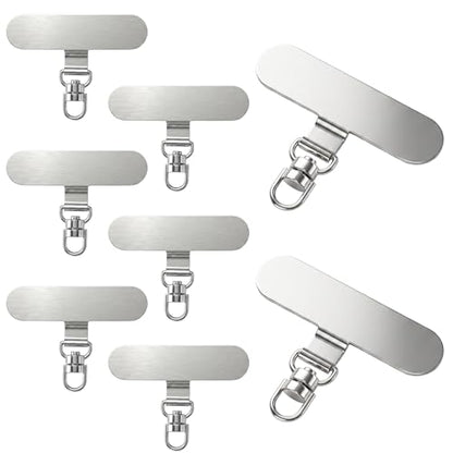 WJAAA 8Pcs Lanyard Tab, 360° Rotating Phone Tether Tab