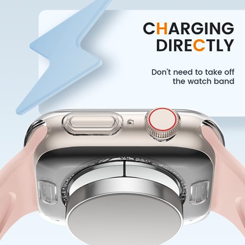 [2 Pack] Bumper Case for Apple Watch SE3/SE2/SE/Series 6/5/4 40mm, Clear - color: Clear+Clear, size: 40 mm SE/Series 6/5/4