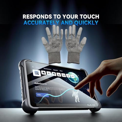 WYLIE Tempered Glass Screen Protector for Mucar 892BT Scanner - 9H Hardness HD Clarity Anti-Scratch & Easy Installation Professional Tools 4 Pack