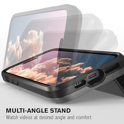 VENA vCommute for iPhone 15 Plus / 14 Plus Wallet Case, Black | Military-Grade Drop Protection, Premium Leather Magnetic Flap Cover, Hidden Card Holder, RFID Blocking, Multi-Angle Kickstand - color: Classic - Black, size: iPhone 15 Plus / 14 Plus