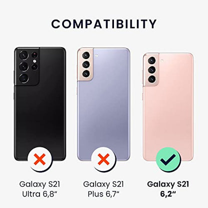 kwmobile Case Compatible with Samsung Galaxy S21 Case - Protective Slim TPU Phone Cover - Soft Matte Finish - Dark Slate - color: Dark Slate, size: Galaxy S21