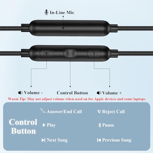 Wired Earbuds 3.5mm 90 Degree Angled Plug EarHook Sport Over Ear Headphones