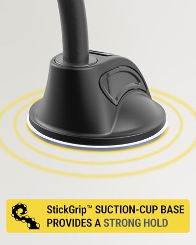Scosche MXWDL Magnetic Cell Phone Car Mount, Suction Cup Phone Holder for Car Dashboard/Windshield with Extra Strong Magnet and Thick Metal Plate Compatible with iPhone, Samsung, and All Devices - size: 1 Pack, style: Extra Strength - Flex Window / Dash