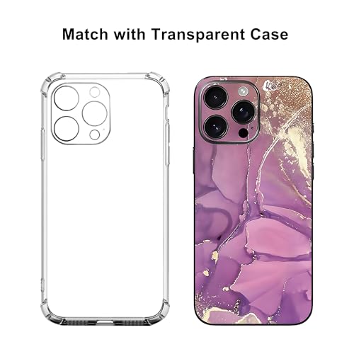 Skin Wrap Compatible with 13/14/15/16/17 Pro Max (Purple, 14 Pro Max) - color: Purple, size: 14 Pro Max