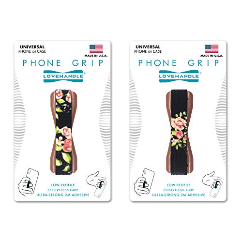 LOVEHANDLE Original Phone Grip 2-Pack - Vintage Rose Love Letter