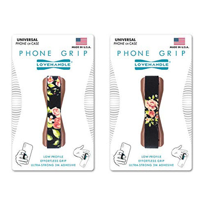 LOVEHANDLE Original Phone Grip 2-Pack - Vintage Rose Love Letter