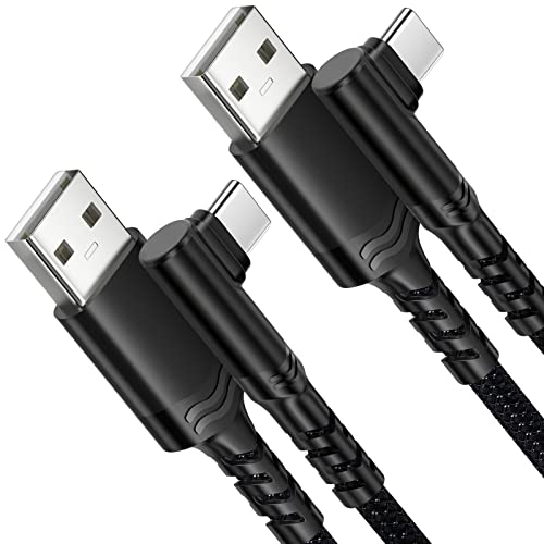 USB C Cable 10ft, USB A to USB C 90° Long Cable Fast Charging - color: Black, size: 10ft