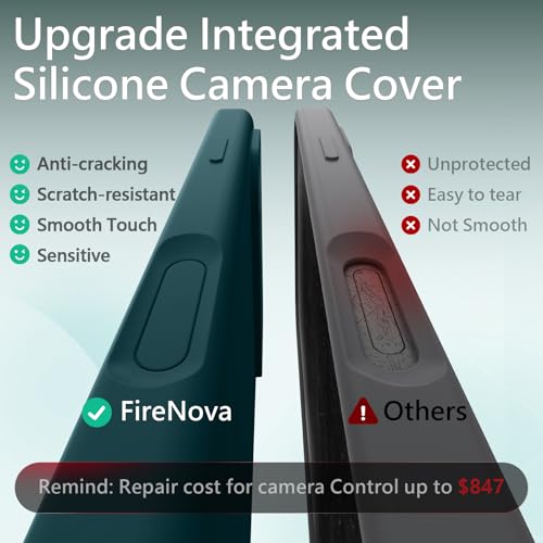 FireNova Magnetic for iPhone 17 Pro Case, 6.3", Teal | Compatible with MagSafe, Integrated Silicone Camera Control Button, Camera Protection, Anti-Scratch Soft Microfiber Lining - color: Teal, size: Iphone 17 Pro