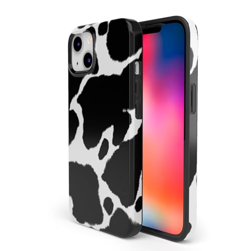 Casely iPhone 14 Plus Case | Current Mood | Cow Print | Compatible with MagSafe | Classic Ultra Slim Design - color: Current MOOd | Cow Print