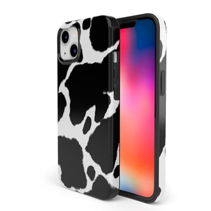 Casely iPhone 14 Plus Case | Current Mood | Cow Print | Compatible with MagSafe | Classic Ultra Slim Design - color: Current MOOd | Cow Print