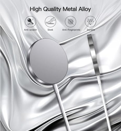 Magnetic Wireless Charger, 2-Pack 15W Fast Mag-Safe Stand for iPhone 17-12 - color: Silver