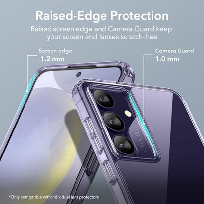 ESR for Samsung Galaxy S24 Ultra Phone Case, 3 Stand Modes Kickstand for S24 Ultra Cover, Military-Grade Drop Protection, Slim Fit, Boost Series Case, Clear Purple - color: Boost-ClearPurple