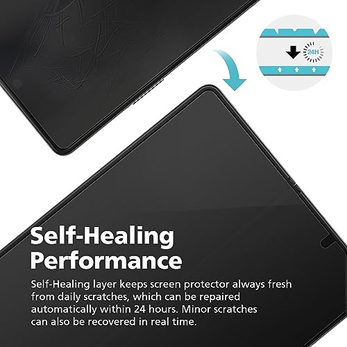 [3+3] for Samsung Galaxy Z Fold 6, Clear TPU+EPU Screen Protector [3 Pack Inside + 3 Pack Front] HD Clarity for Ultimate Protection, Scratch Self-Healing, Easy Installation with Alignment Jig - size: Galaxy Z Fold 6