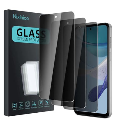 3 Pack Privacy Screen Protector for Motorola Moto G 5G 2023/Moto G Stylus 5G 2023/Moto G Power 2023, Anti Spy Tempered Glass 9H Hardness, Black Protector Anti Spy, Bubble Free, Anti-Scratch