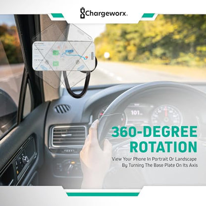 MagSafe Car Mount, Magnetic Car Phone Holder, 14" Gooseneck & Suction Cup - style: Magnetic