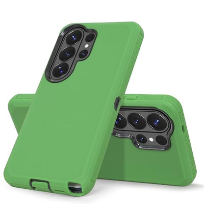 Compatible for Samsung Galaxy S26 Plus Case, Military Grade Drop Protection Rugged Shockproof Cover with Built-in Screen Protector, Belt Clip Holster Full-Body Case (Green) - color: Green