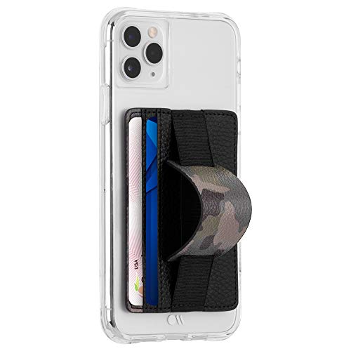 Case-Mate - Stick On Credit Card Wallet - Phone Holder - Loop Pockets - Ultra-Slim Card Holder - Finger Loop for Secure Hold - fit - Apple – iPhone – Samsung – Galaxy – Camo - color: Camo Loop