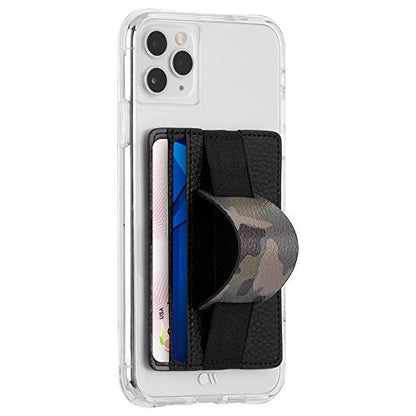 Case-Mate - Stick On Credit Card Wallet - Phone Holder - Loop Pockets - Ultra-Slim Card Holder - Finger Loop for Secure Hold - fit - Apple – iPhone – Samsung – Galaxy – Camo - color: Camo Loop