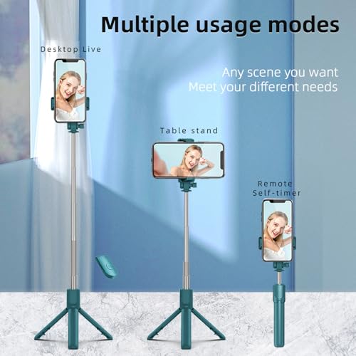 XIHAMA Selfie Stick Tripod,3 in 1 Extendable Selfie Stick with Wireless Remote,Portable Phone Tripod Stand Compatible with iPhone16 15 14,Samsung Smartphone and More - color: White
