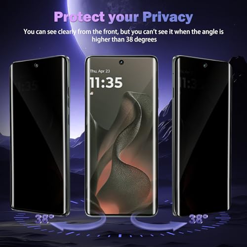 For Motorola Edge 2025 Privacy Screen Protector (2 Pack) - size: Motorola Edge 2025