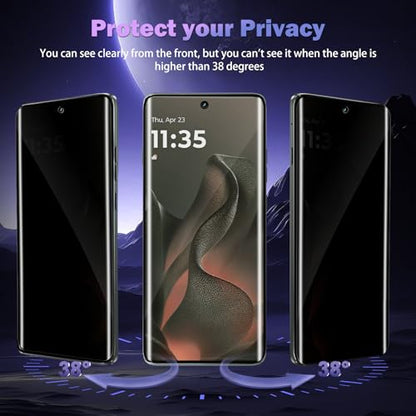For Motorola Edge 2025 Privacy Screen Protector (2 Pack) - size: Motorola Edge 2025
