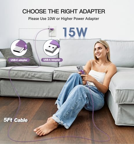 Magnetic Wireless Charger, 2-Pack 15W Fast Mag-Safe Stand for iPhone 17-12 - color: Purple Magnatic Charger