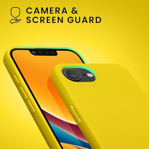 kwmobile Case Compatible with Apple iPhone 17e / iPhone 16e Case - Slim Protective TPU Silicone Phone Cover - Radiant Yellow - color: Radiant Yellow, size: iPhone 17e / iPhone 16e